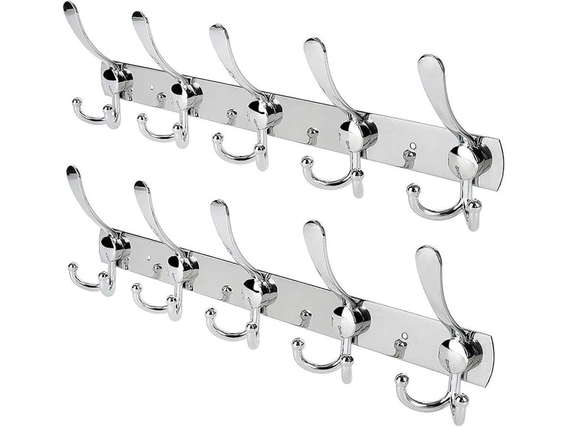  Paquet de 2) porte-manteau, chapeau en acier inoxydable crochet à vêtements arrière en alliage d'aluminium fixé au mur pour salle de bain, gris - nw001611 NW001611 - Conforama A