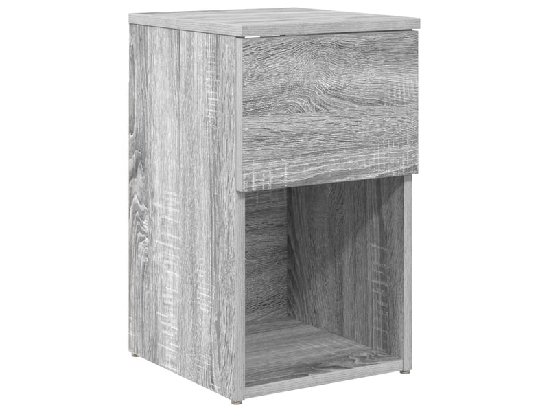 Table de chevet - table de lit sonoma gris 29 x 31,5 x 49 cm bois d'ingénierie  - Conforama A