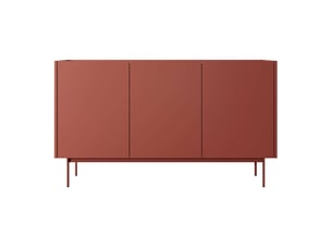 Buffet 3 porte(s) 0 tiroir(s) LOUNGITUDE VIVARO - 144 cm coloris rouge