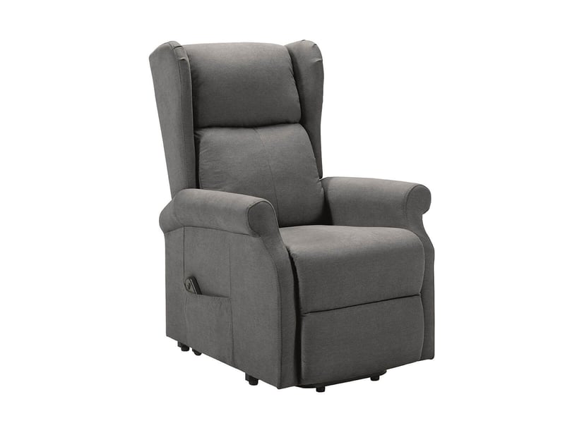  Fauteuil releveur relax électrique tissu waterproof gris foncé - alcanti ALCANTI - Conforama C