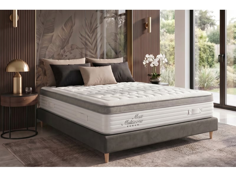  Matelas viscosoft grand max multizone - 200x200 cm - fermeté medium- moonia  - Conforama B