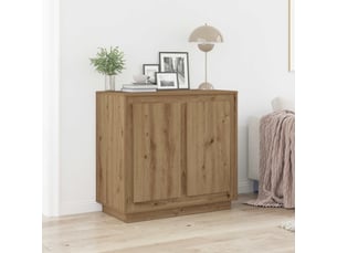 Buffet 2 porte(s)   <strong></strong> <strong></strong> - 80 cm coloris marron 