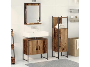 Ensemble de mobilier de salle de bain 3 pc marron cf64395