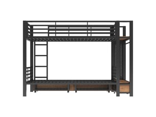 Lit superposé 90x200 cm <strong></strong>  <strong>OPULERANE TRADING LTD</strong> coloris noir