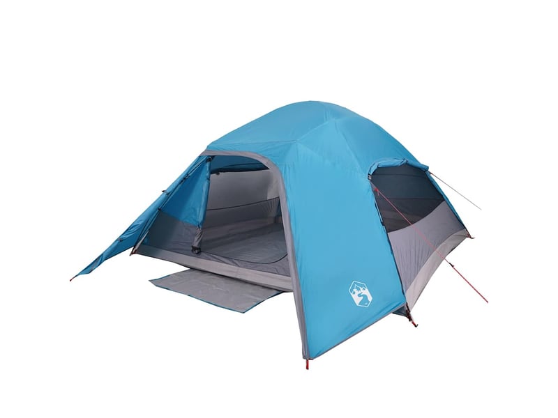 Tente de camping, tente familiale à dôme 6 personnes bleu imperméable shl67812 - Conforama E