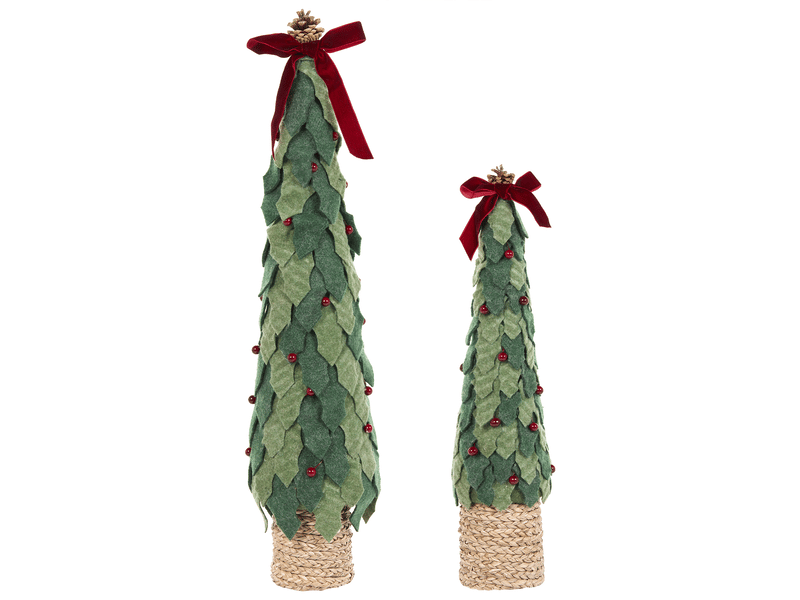  Lot de 2 figurines simoniemi 5575 cm arbre de noël vert  - Conforama A