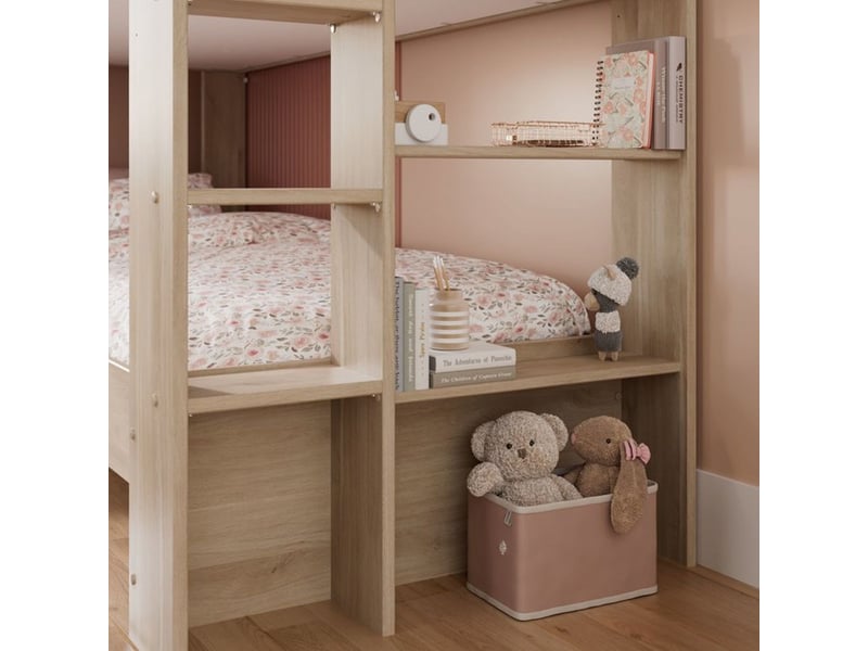 Lit superpose + lit tiroir escale decor chene montage reversible 3580EN23 - Conforama C