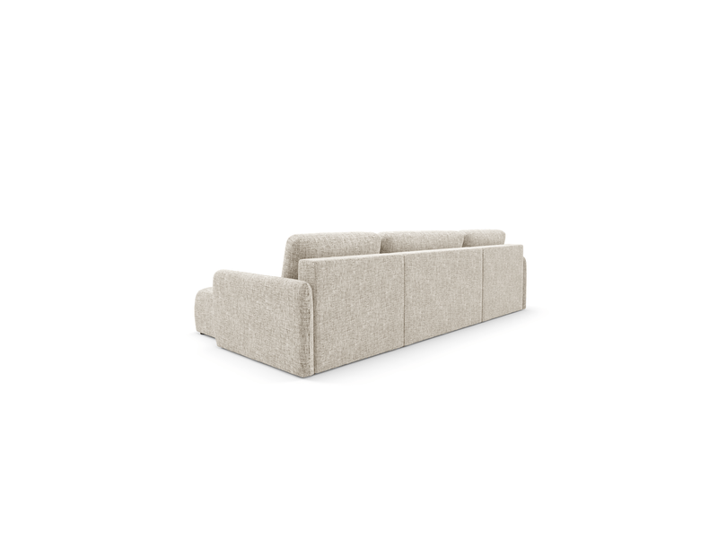  Canapé d'angle convertible livello u gris clair  - Conforama C