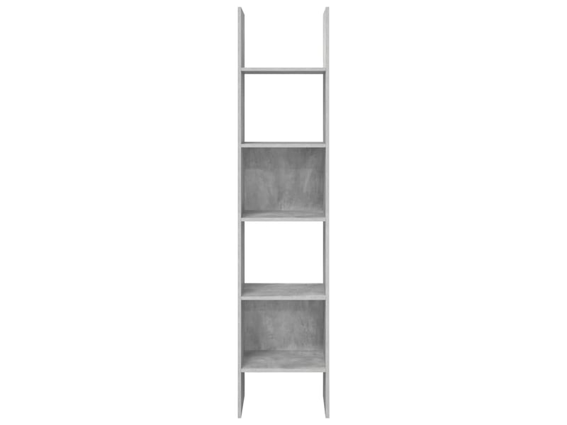  Bibliothèque, meuble de rangement salon gris béton 40x35x180 cm bois d’ingénierie  - Conforama E