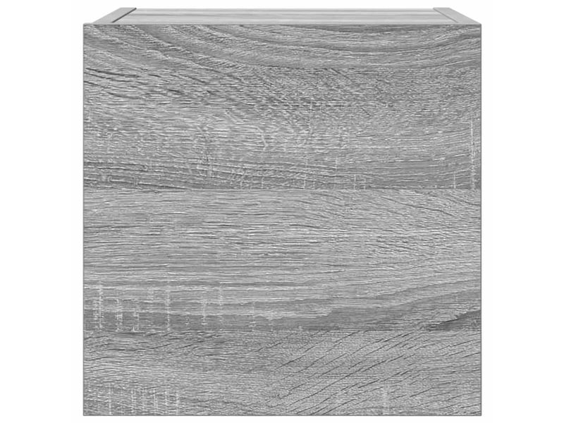  Meuble tv - banc tv - meuble de rangement mural sonoma gris 30,5x30x30 cm  - Conforama D