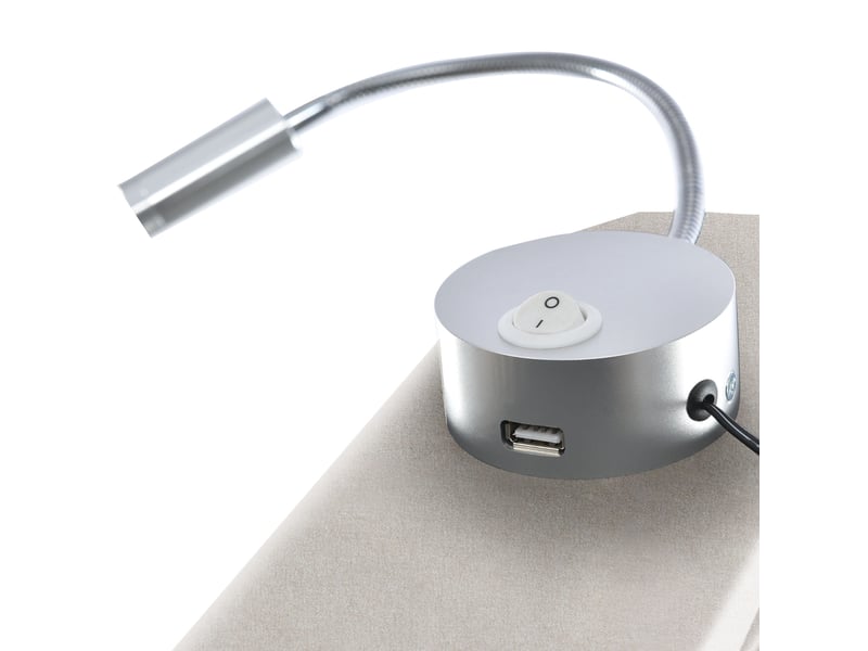  Lit coffre double 160 x 200 cm avec lampes de lecture et usb, étagères de rangement, lit rembourré, structure stable, lin, beige Morn Vibe - Conforama E