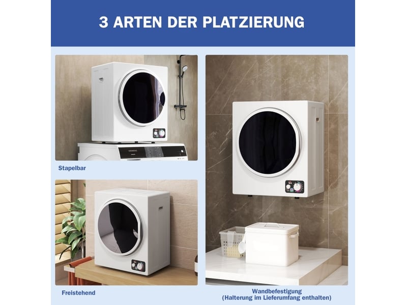 Sèche-linge 49x40,5x60 cm 4 kg 4 programmes blanc - Conforama C