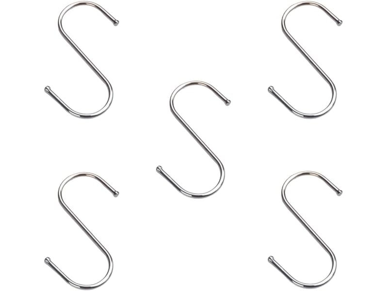  5 pièces crochets acier inoxydable, crochet de suspension, de cuisine, pour salle de bain, chambre à coucher, gris - réf. Szpb846258jjzj  - Conforama A