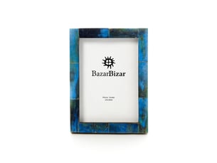 Le cadre azure patchwork - turquoise - 13x18