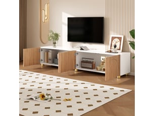 Meuble tv coloris bicolore 180 cm   