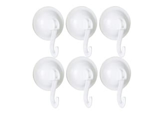 6 pièces crochets ventouse 70mm muraux cintres réutilisables étanche et non marquants pour manteaux écharpes serviettes sacs