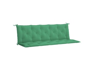 Coussin de banc de jardin, coussin d'assise vert 180x(50+50)x7 cm tissu oxford cf52856