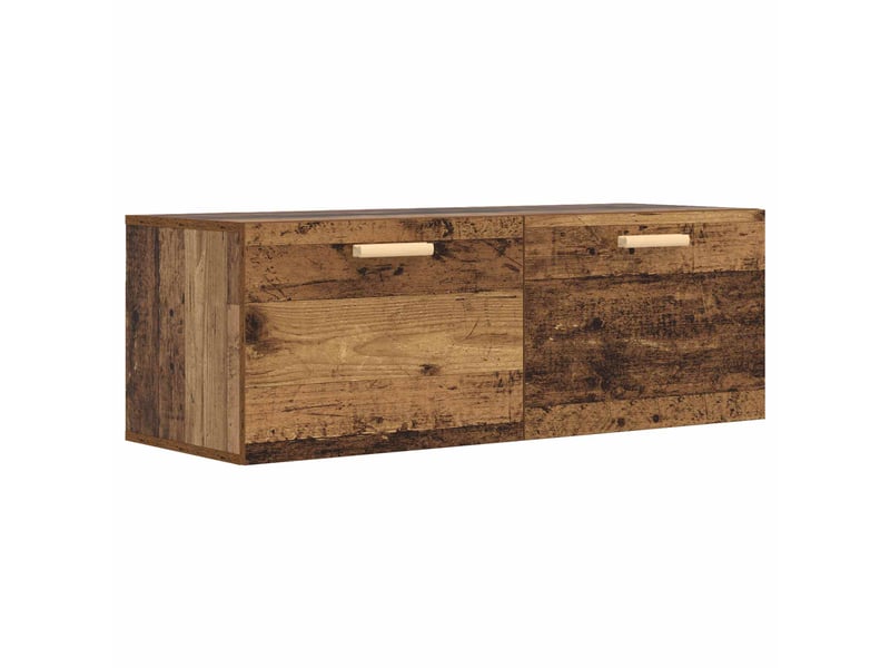  Meuble mural salon bois ancien 100 x 36,5 x 35 cm bois d'ingénierie shl1395  - Conforama A