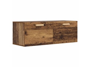 Meuble mural salon bois ancien 100 x 36,5 x 35 cm bois d'ingénierie shl1395