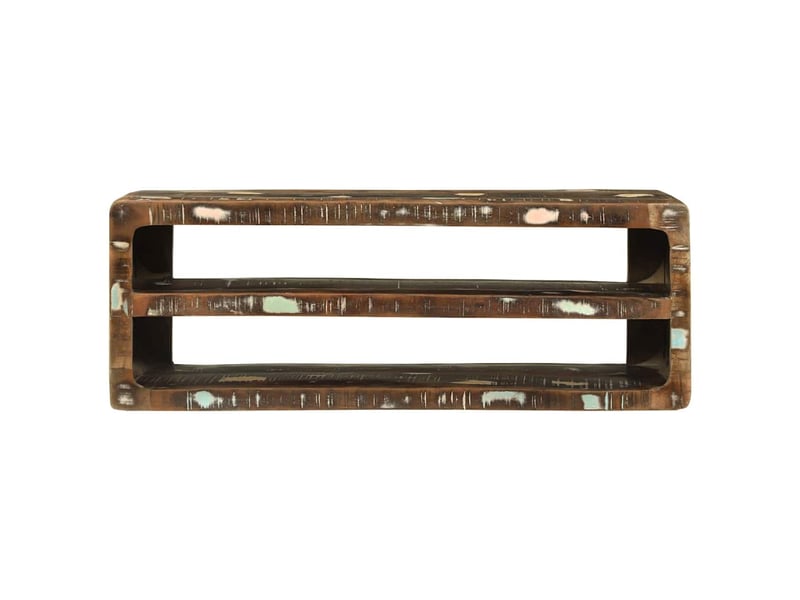  Meuble tv - banc tv - meuble de rangement 100 x 32 x 36 cm bois massif de récupération  - Conforama C