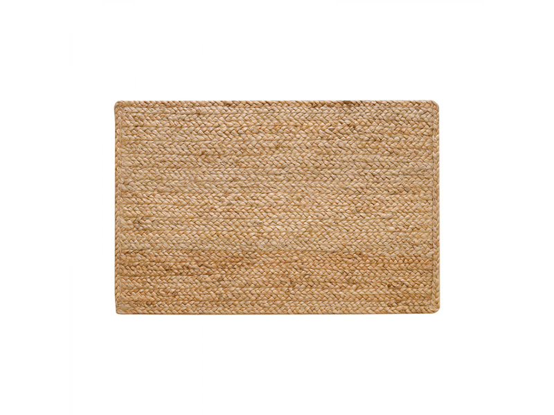  Tapis rectangulaire en jute tissé, idéal pour la cuisine, la chambre et le salon, décoration intérieure de style bohème, 70 x 45 cm  - Conforama A