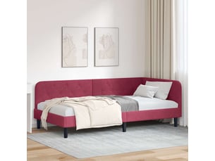Lit simple 100x200 cm    coloris rouge