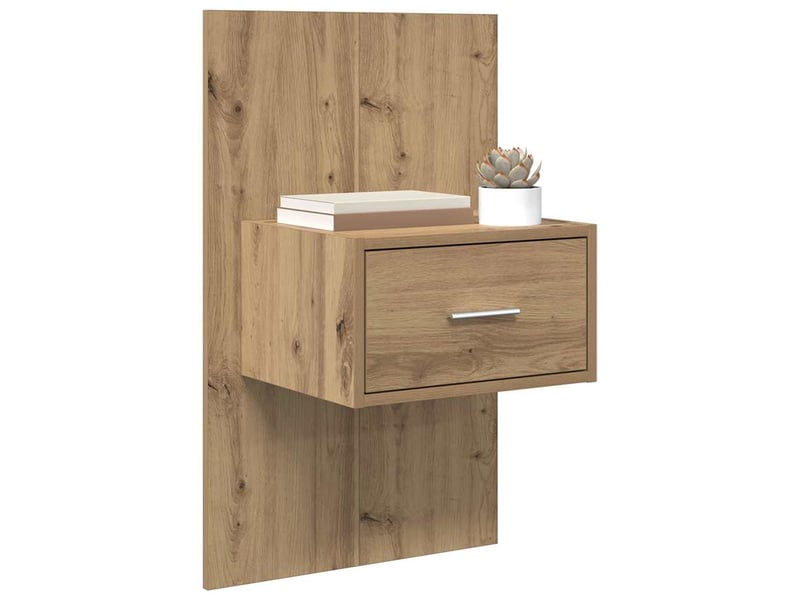  Table de chevet - cabinet de chevet - table de nuit 2 pc chêne artisanal 50 x 32,5 x 80cm  - Conforama B