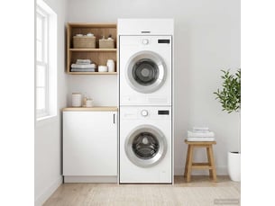 Armoire pour machine à laver blanc 67,5x68x200 cm
