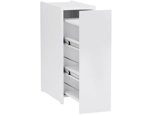 Armoire de salle de bain étroite 47x25x66,5 cm 3 tiroirs profonds bois blanc