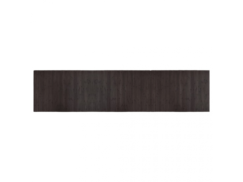  Tapis rectangulaire en bambou marron foncé 70x300 cm - comfortxl 376755 - Conforama A