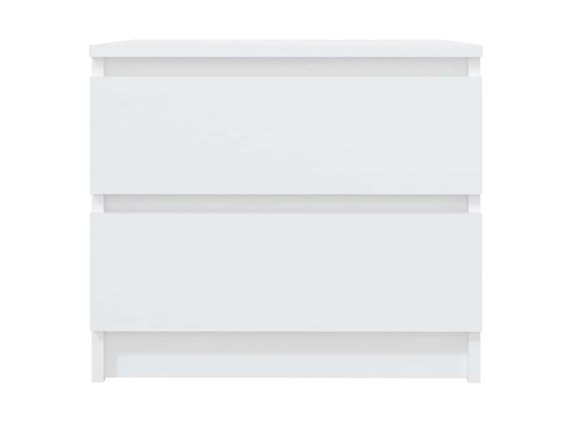  Lot de 2 tables de chevet - cabinet de chevet - table de nuit blanc 50x39x43,5 cm bois d'ingénierie  - Conforama B