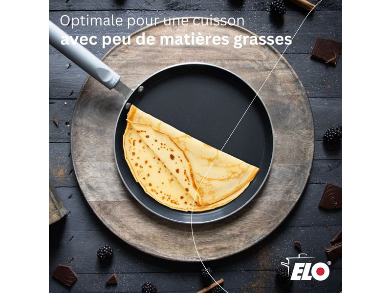 Poêle à crêpes 26 cm antiadhésive sans pfas elo ducato 6672626 - Conforama B