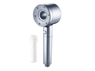 Pommeau de douche 7 en 1, 5 modes réglables, haute pression, économie d'eau, filtre portable, crochet, tuyau, accessoires de salle de bain