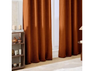 Rideau en velours chenille cosi 140x260cm terracotta