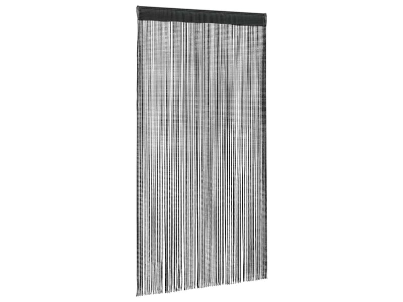  Lot de 2 rideaux en fils, rideau de porte 140 x 250 cm noir cf43848  - Conforama A