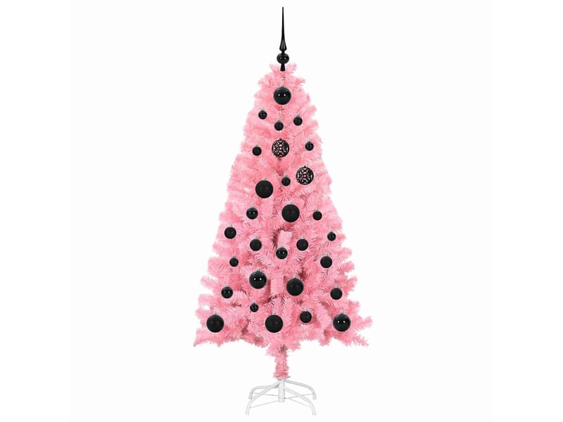  Sapin de noël, arbre de noël rose 150 cm pvc shl3669  - Conforama D