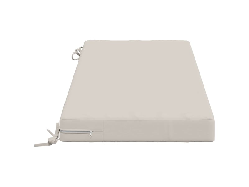  Lot de 2 coussins de banc, coussins d'assise soest 100 % polyester blanc cf57039  - Conforama D