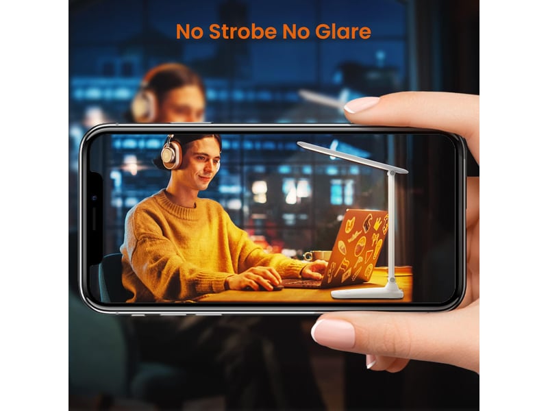  Lampe de bureau led tactile – 3 modes d'éclairage et luminosité réglable  - Conforama D