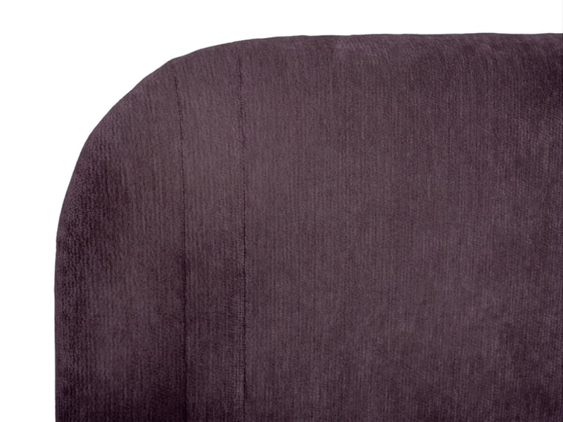 Bobochic tête de lit sidney tissu chenille violet 200 SIDNEY - Conforama C