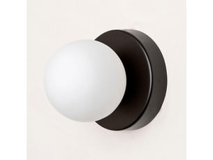 Applique murale 3000k, lampe de chevet, applique murale en verre style vintage pour couloir, luminaire design, ø12×12cm