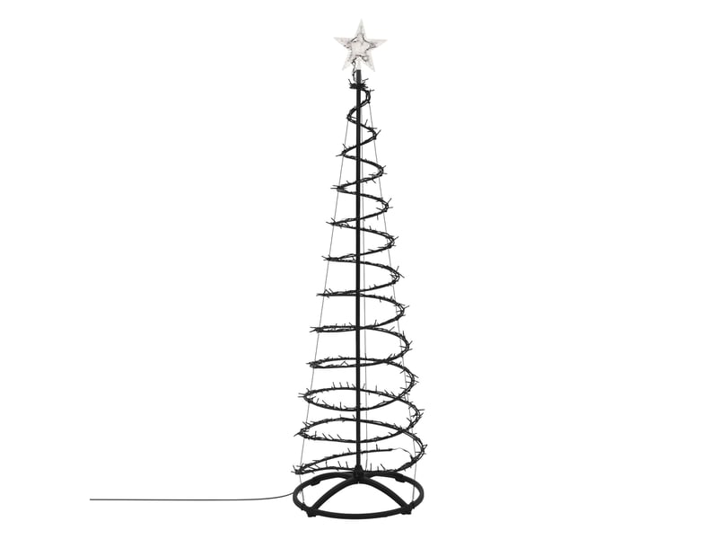  Ecd germany sapin de noël spirale led 180 cm avec étoile éclairage de noël cône guirlande lumineuse effet cascade avec 15 modes de lumière minuterie et 640 leds blanc chaud pour maison ou jardin ip44 ECD Germany GmbH - Conforama A