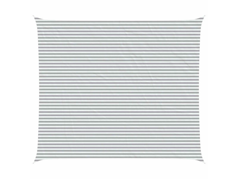  Voile d'ombre - voile d'ombrage - voile parasol gris clair et blanc 6 x 7 m  - Conforama A
