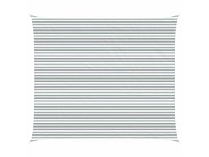Voile d'ombre - voile d'ombrage - voile parasol gris clair et blanc 6 x 7 m