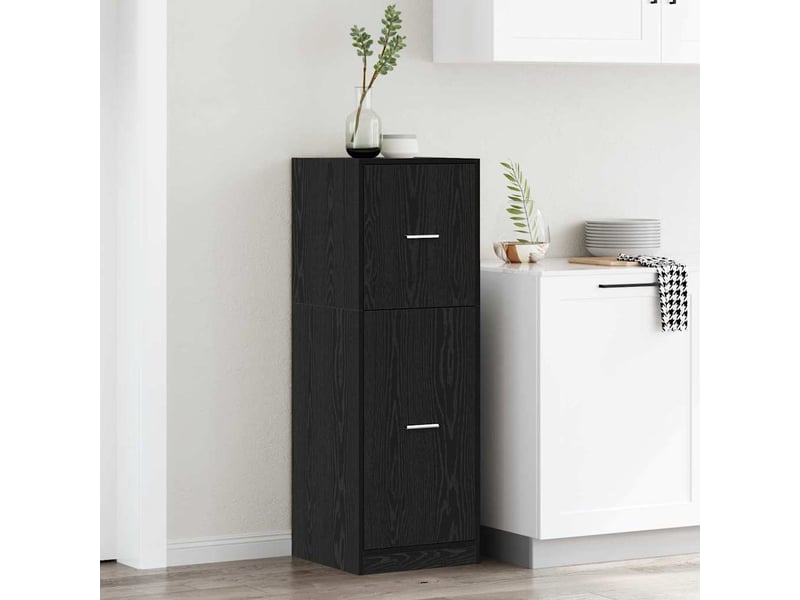  Meuble de rangemenrt, cabinet de pharmacie chêne noir 40 x 41 x 118 cm  - Conforama B