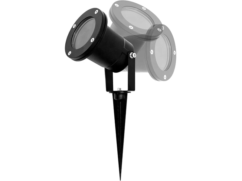  Projecteur extérieur gu10 avec mât – aluminium moulé noir – étanchéité ip65 (lumière chaude HRC0000138TBY - Conforama C