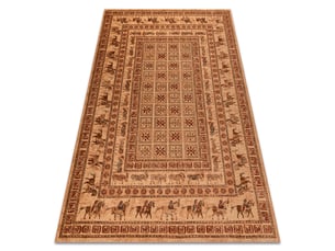 Tapis en laine kashqai 4301 100 oriental, ethnique, couleur saumon   bordeaux 160x240 cm