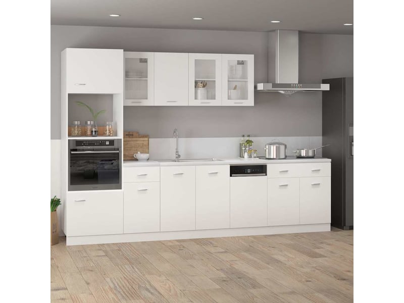  Panneau de lave-vaisselle lyon blanc 45x3x67cm bois d'ingénierie  - Conforama C