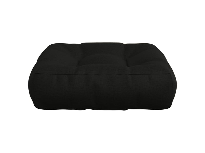 Lot de 4 coussins de siège, coussins d'assise vianen 100 % polyester noir cf60658 - Conforama D