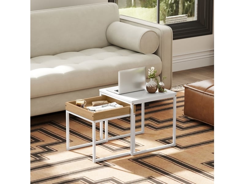  Tables basses gigognes – modularité pratique et gain de place pour un salon moderne  - Conforama B