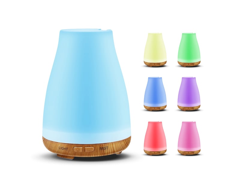  Diffuseur d'huiles essentielles 100ml – avec 7 lumières led  - Conforama A